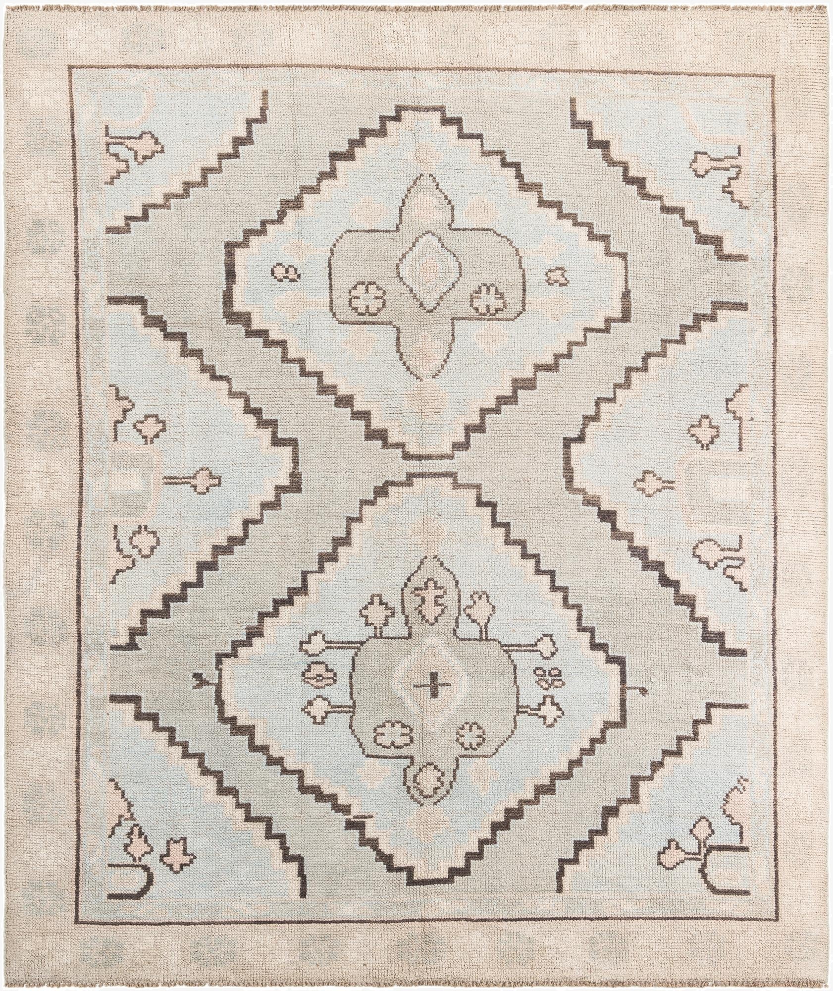 8' 5 x 10' 2  Hand Knotted Moroccan Wool Rug