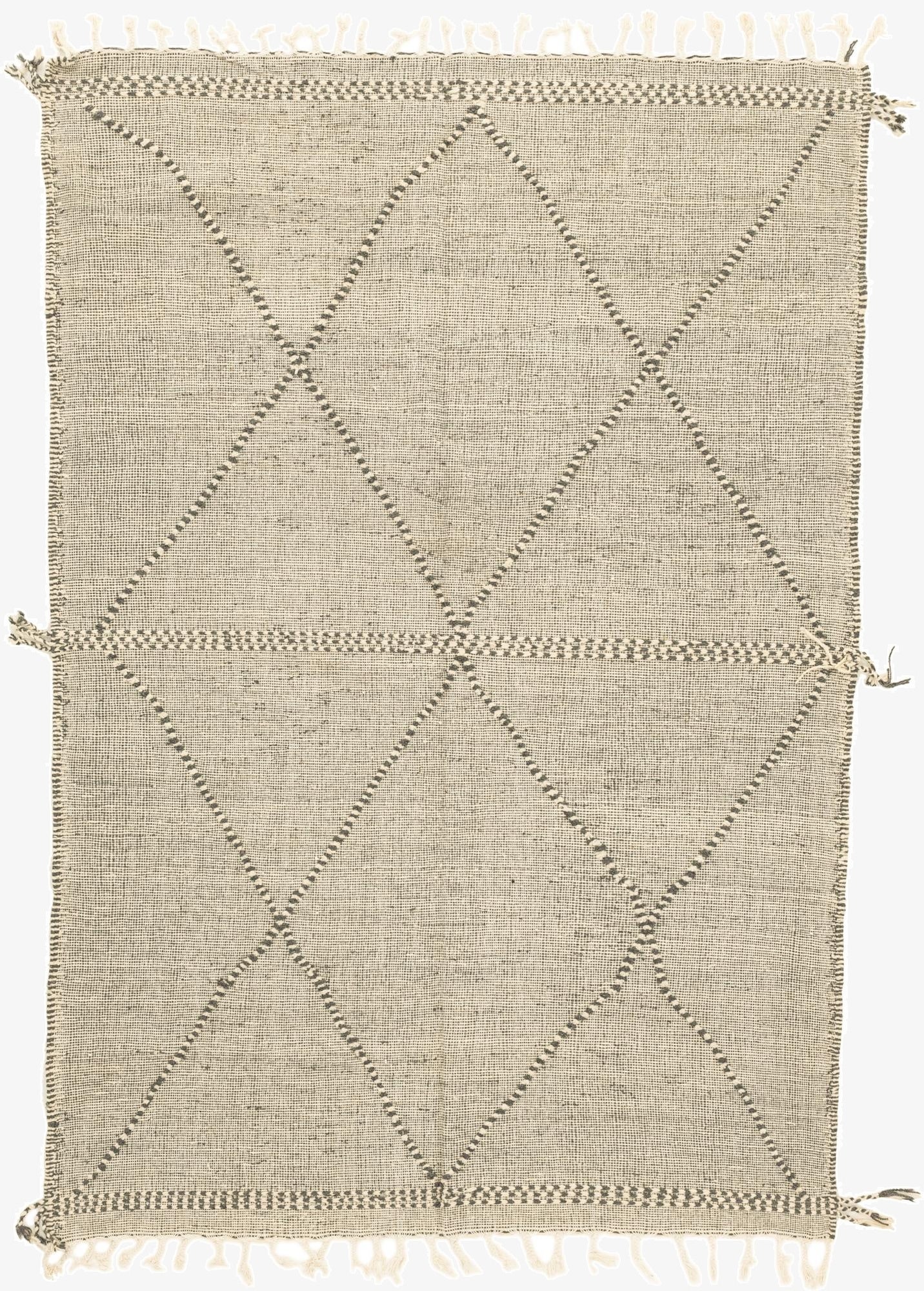 6' 6 x 10'  Hand Knotted Moroccan Wool Rug