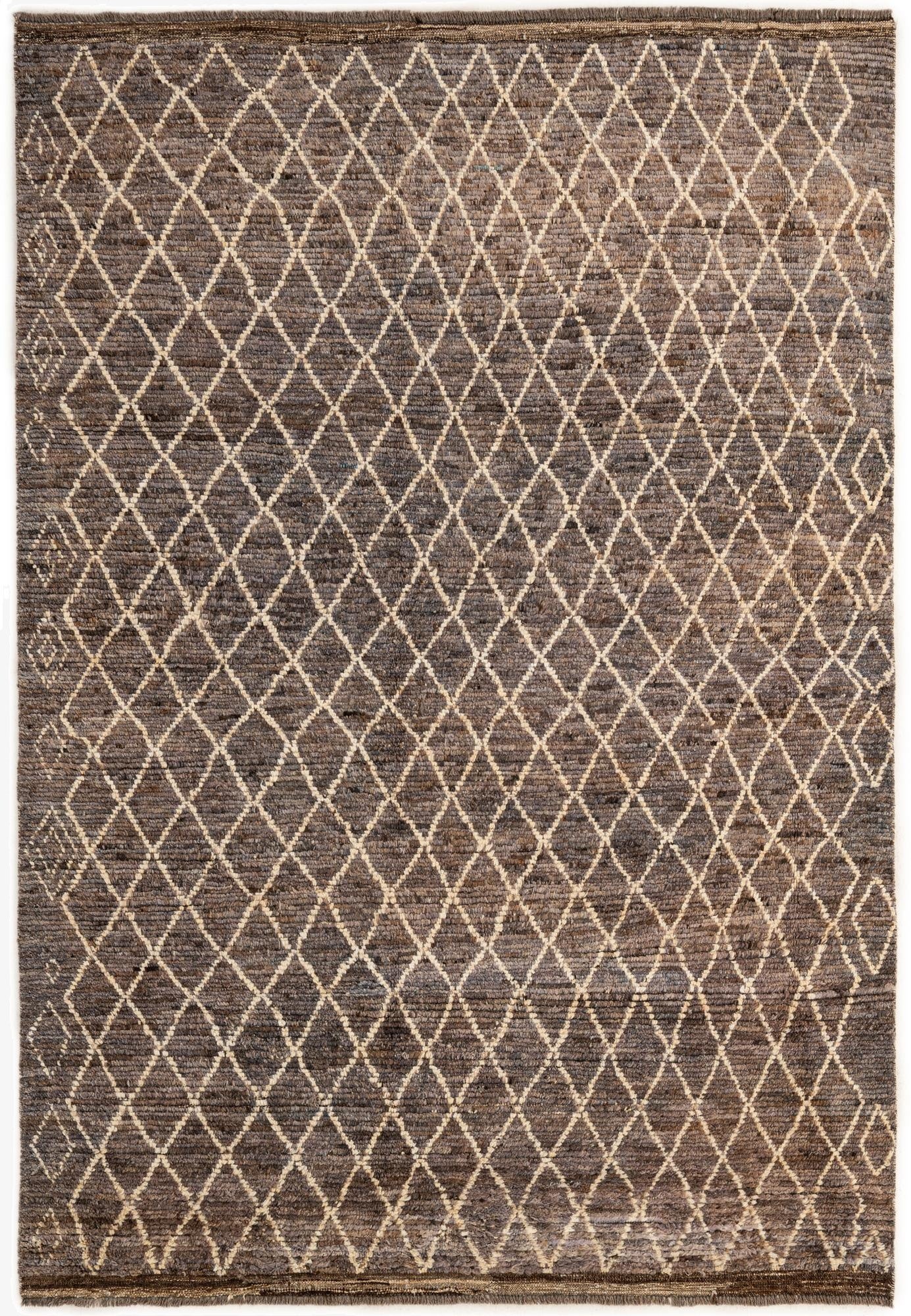 5' 9 x 8' 2  Hand Knotted Moroccan Wool Rug