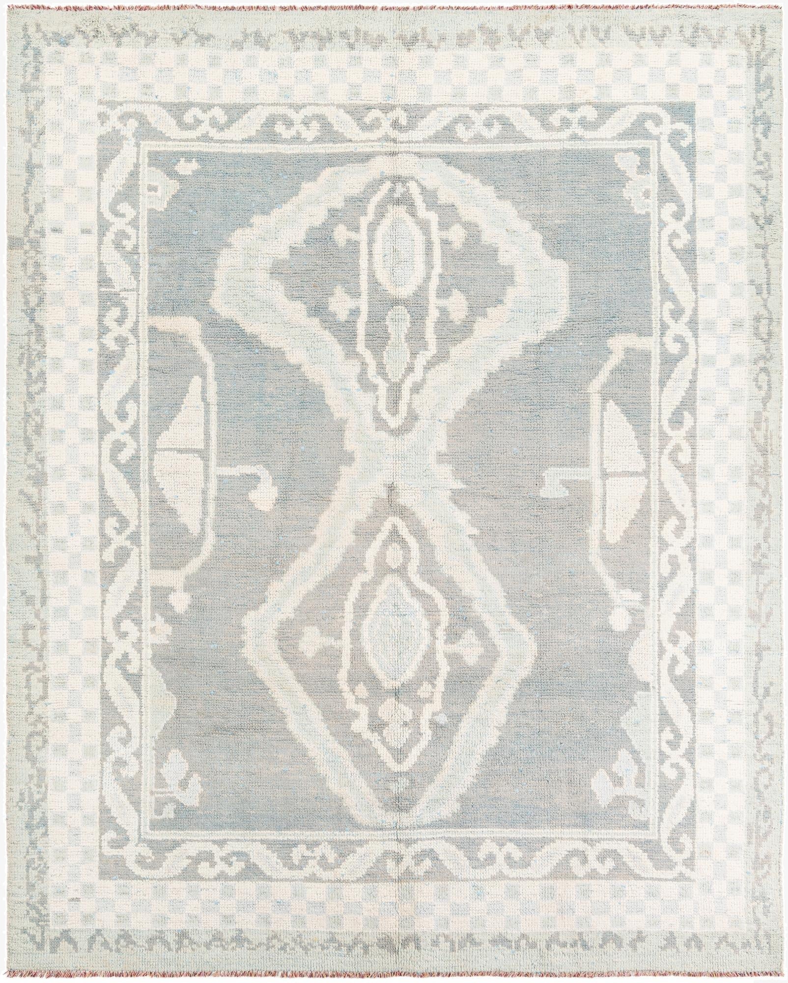 8' x 9' 10  Hand Knotted Moroccan Wool Rug