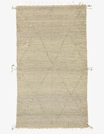 6' 2 x 10' 7 Hand Knotted Moroccan Wool Rug