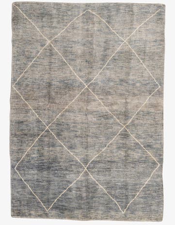 5' 6 x 7' 10 Hand Knotted Moroccan Wool Rug