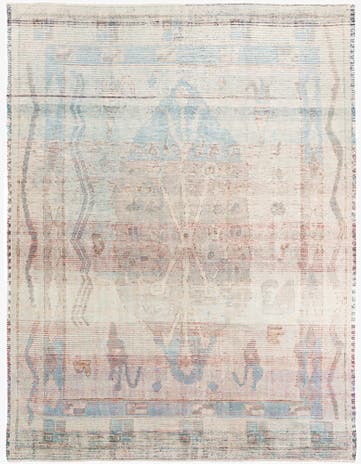 8' 9 x 11' 5 Hand Knotted Moroccan Wool Rug