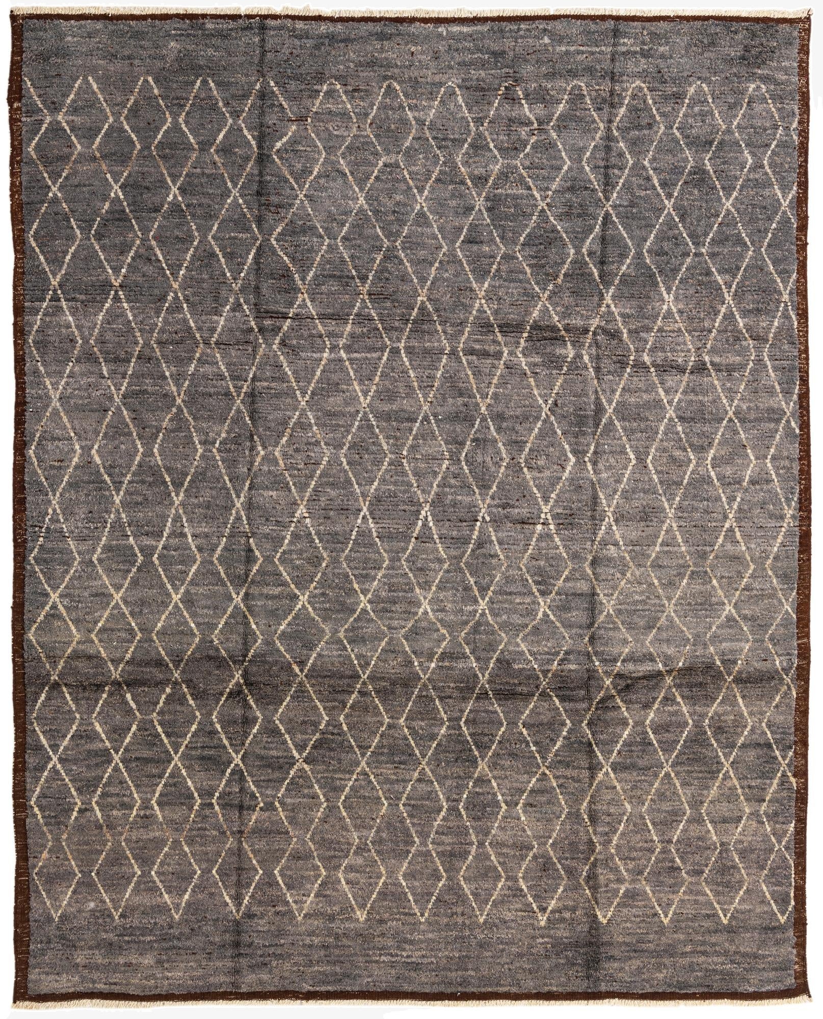 8' 6 x 10' 7  Hand Knotted Moroccan Wool Rug