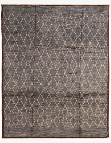 8' 6 x 10' 7 Hand Knotted Moroccan Wool Rug
