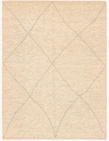 6' 11 x 9' 1 Hand Knotted Moroccan Wool Rug