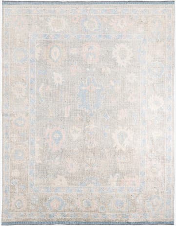 8' x 10' 3 Hand Knotted Moroccan Wool Rug