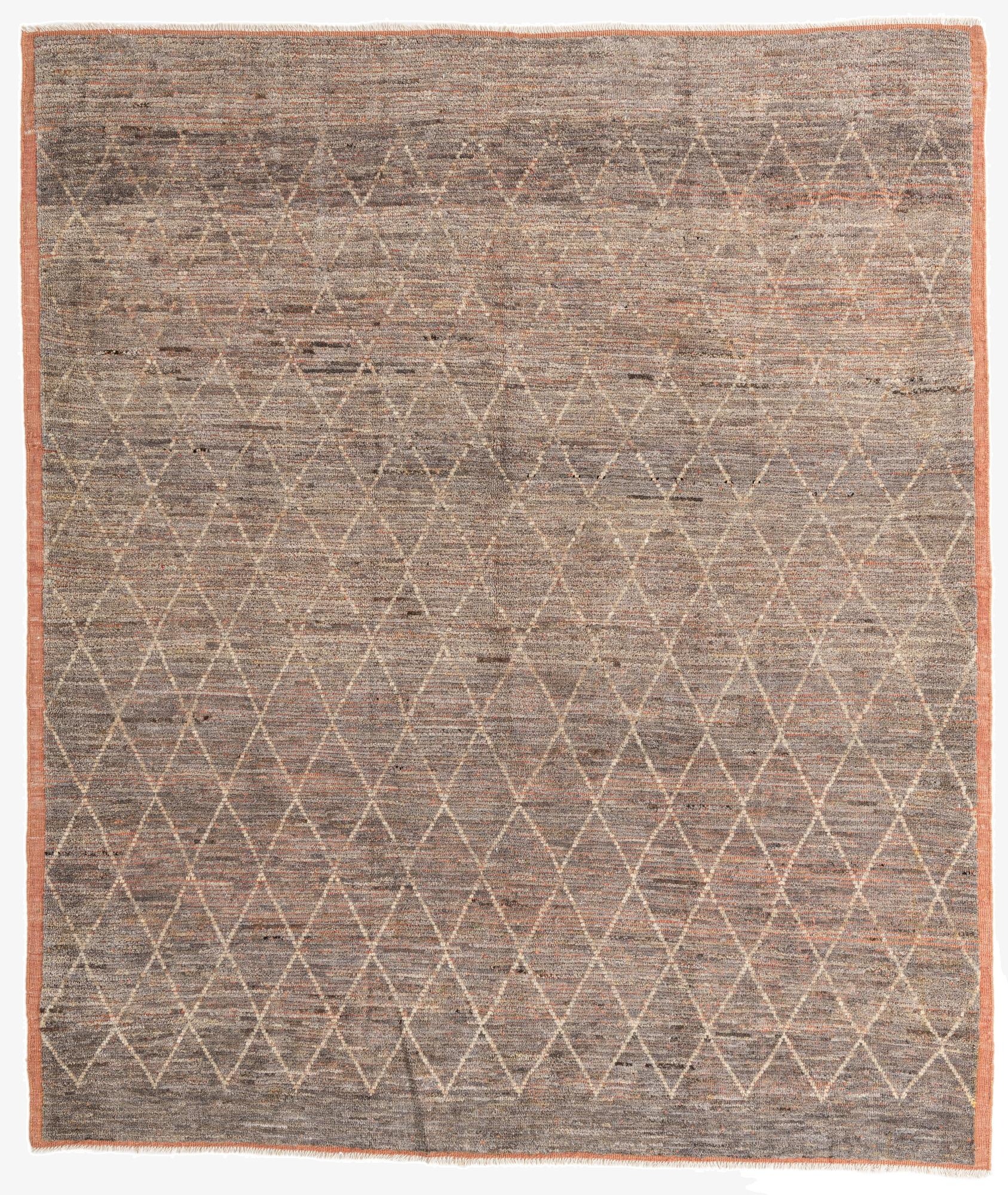 8' 9 x 10' 3  Hand Knotted Moroccan Wool Rug