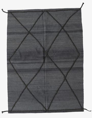 4' 9 x 6' 6 Hand Knotted Moroccan Wool Rug