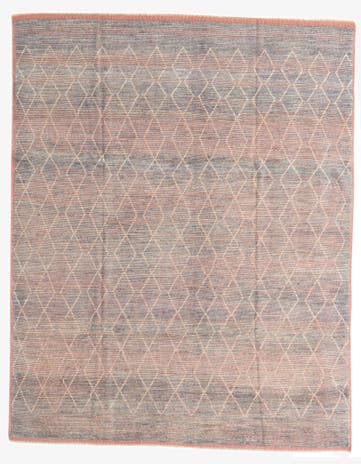 8' 2 x 10' 4 Hand Knotted Moroccan Wool Rug