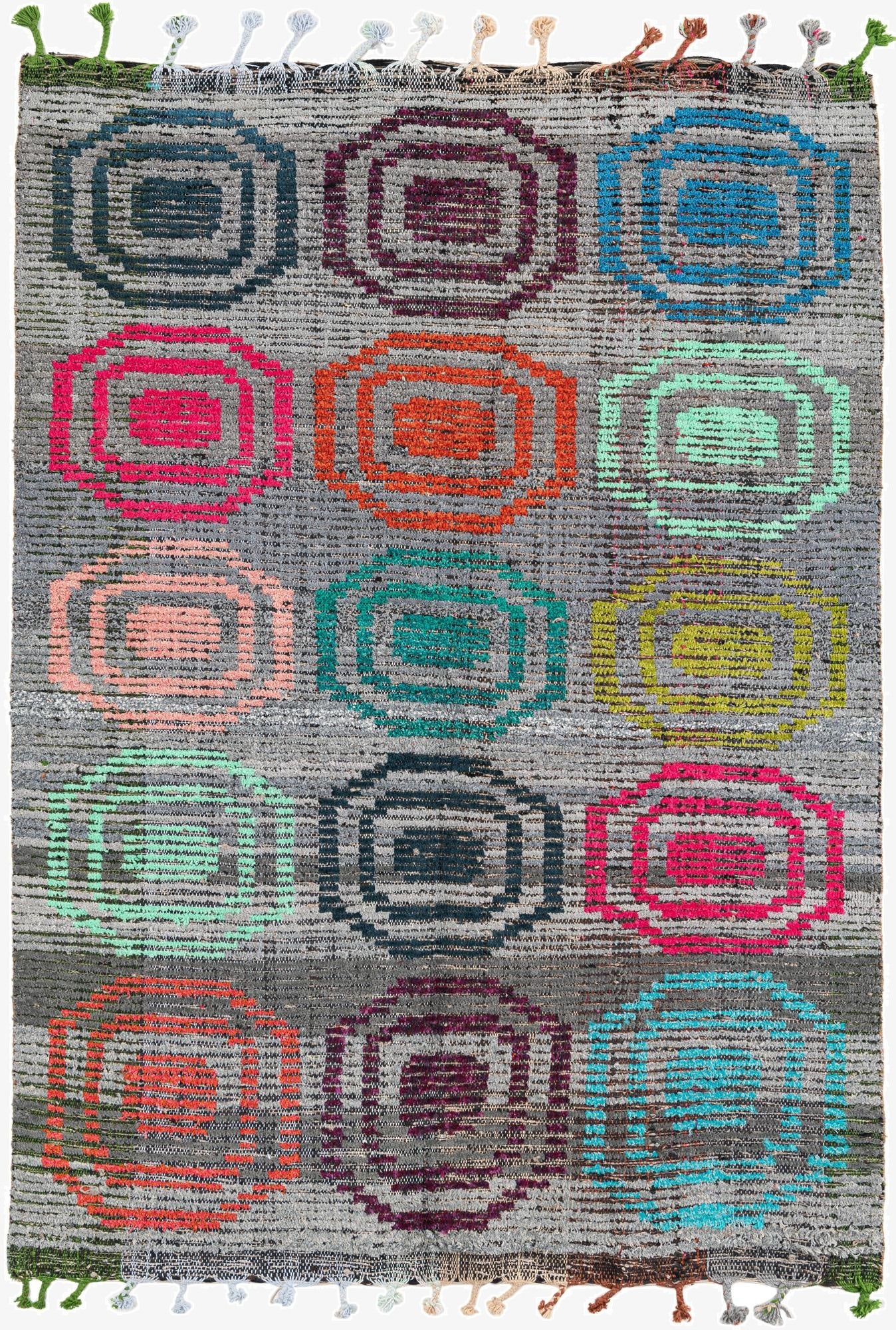 5' 1 x 7'  Hand Knotted Moroccan Wool Rug