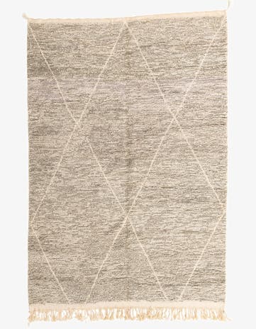 6' 9 x 9' 8 Hand Knotted Moroccan Wool Rug