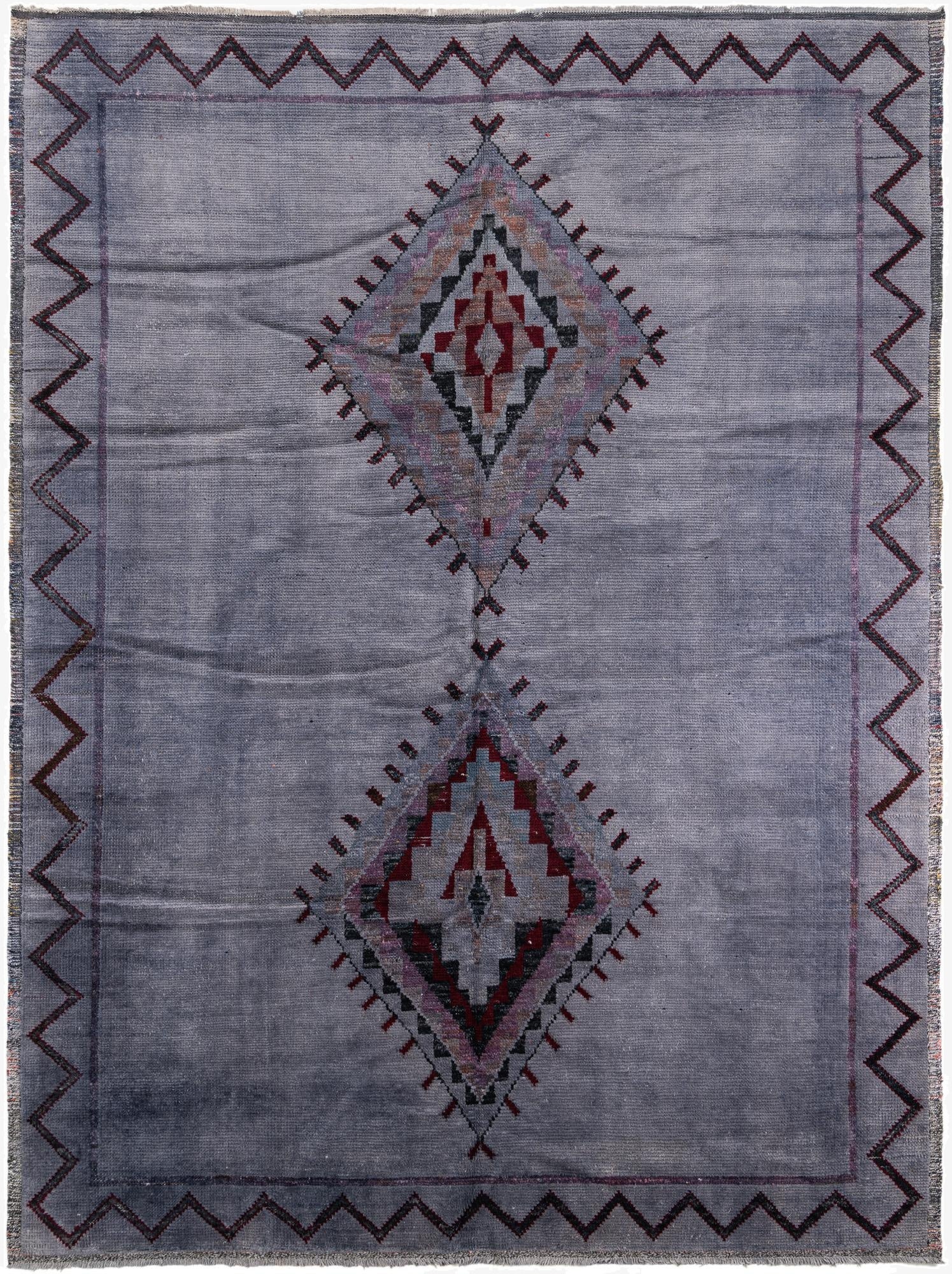 9' x 12'  Hand Knotted Moroccan Wool Rug