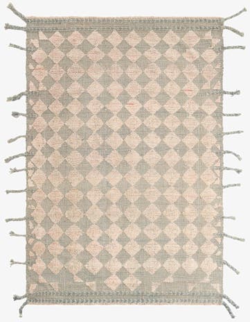 4' x 5' 9 Hand Knotted Moroccan Wool Rug