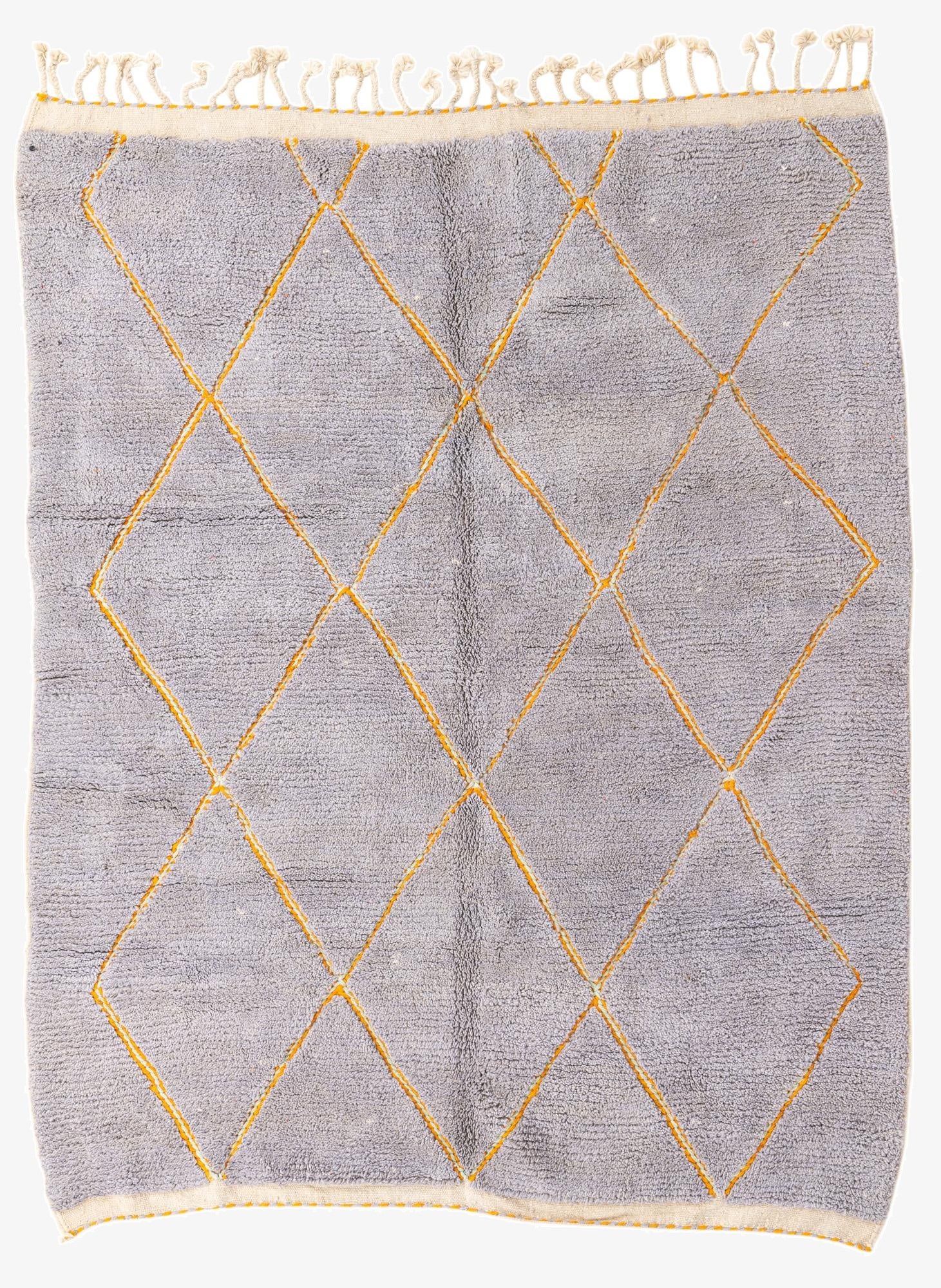 7' 4 x 9' 2  Hand Knotted Moroccan Wool Rug