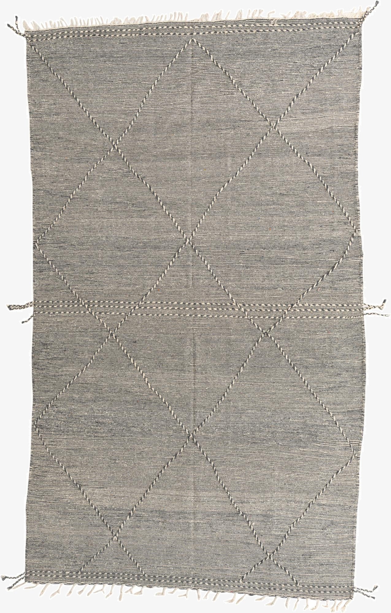 6' 6 x 11' 2  Hand Knotted Moroccan Wool Rug