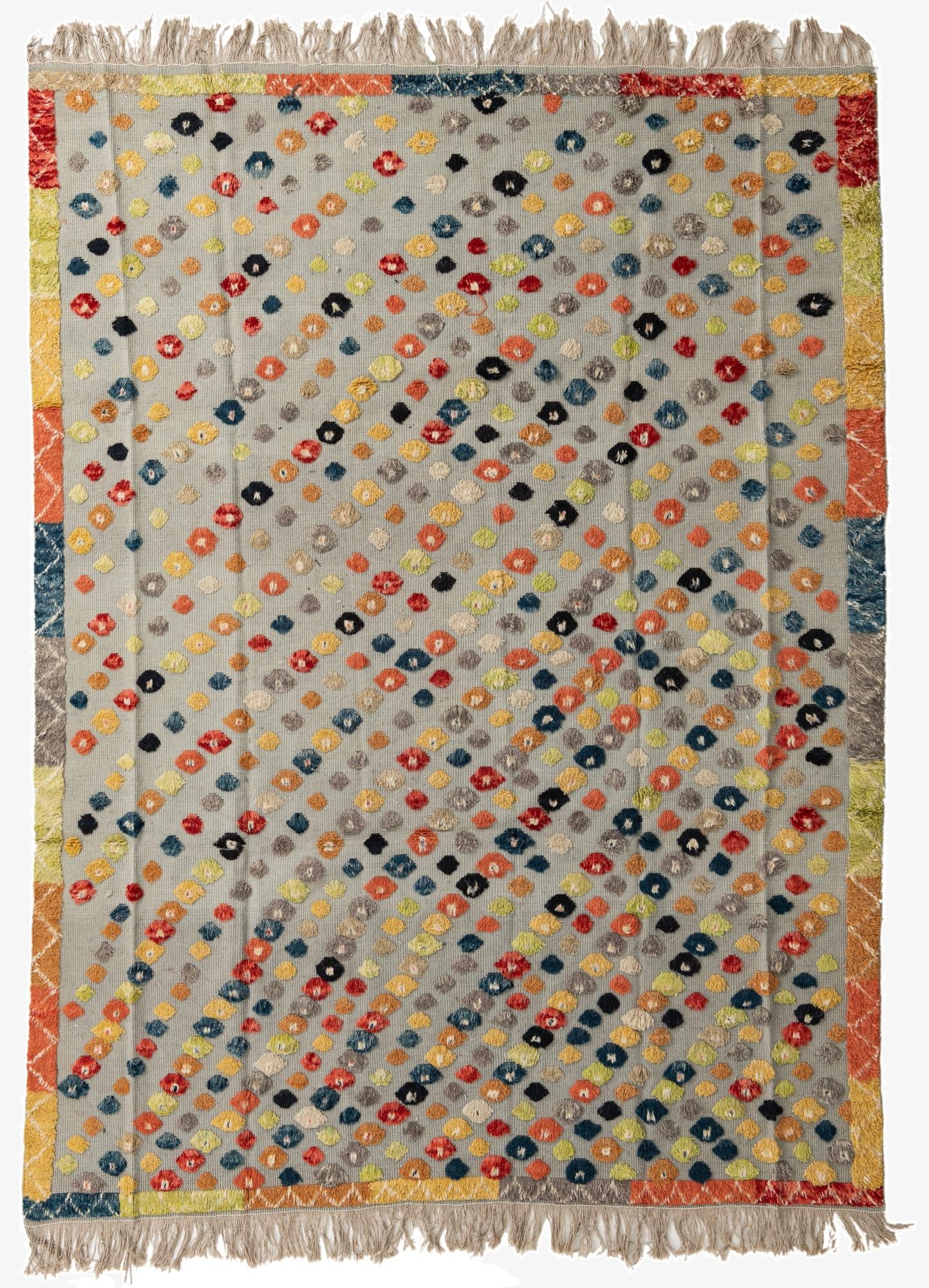 8' x 10' 6  Hand Knotted Moroccan Wool Rug