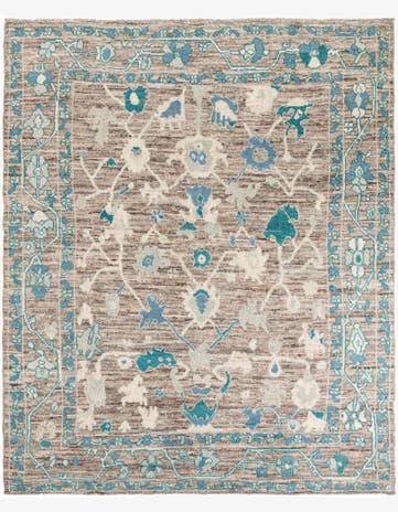 8' 3 x 12' 1 Hand Knotted Moroccan Wool Rug