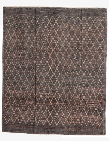 8' 6 x 10' 3 Hand Knotted Moroccan Wool Rug
