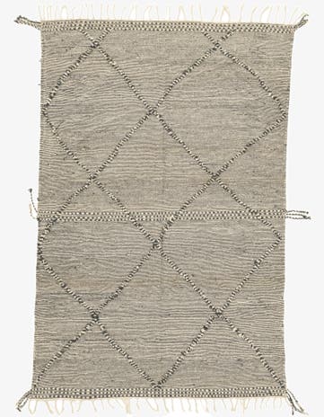 6' 8 x 9' 10 Hand Knotted Moroccan Wool Rug