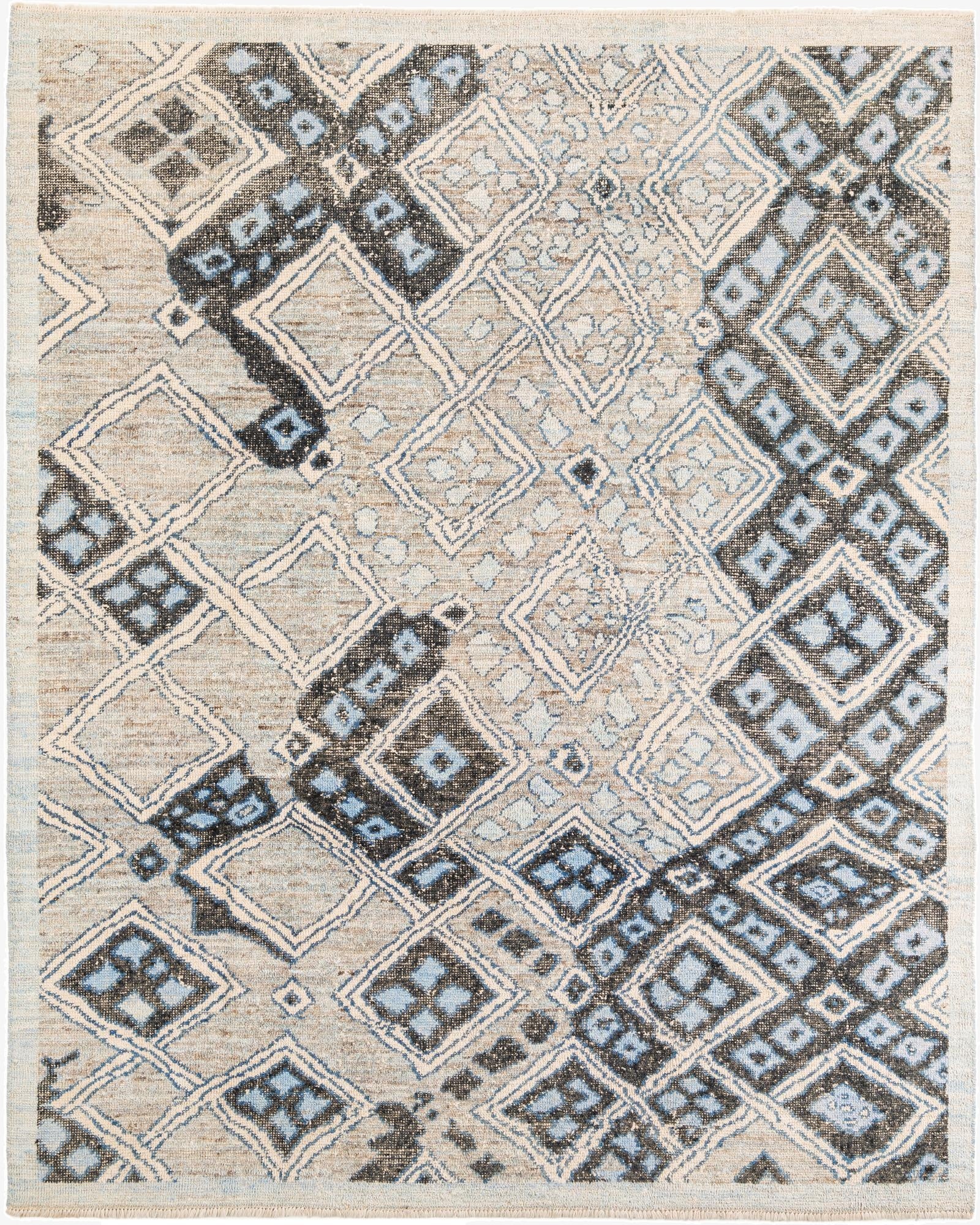8' 3 x 10' 3  Hand Knotted Moroccan Wool Rug
