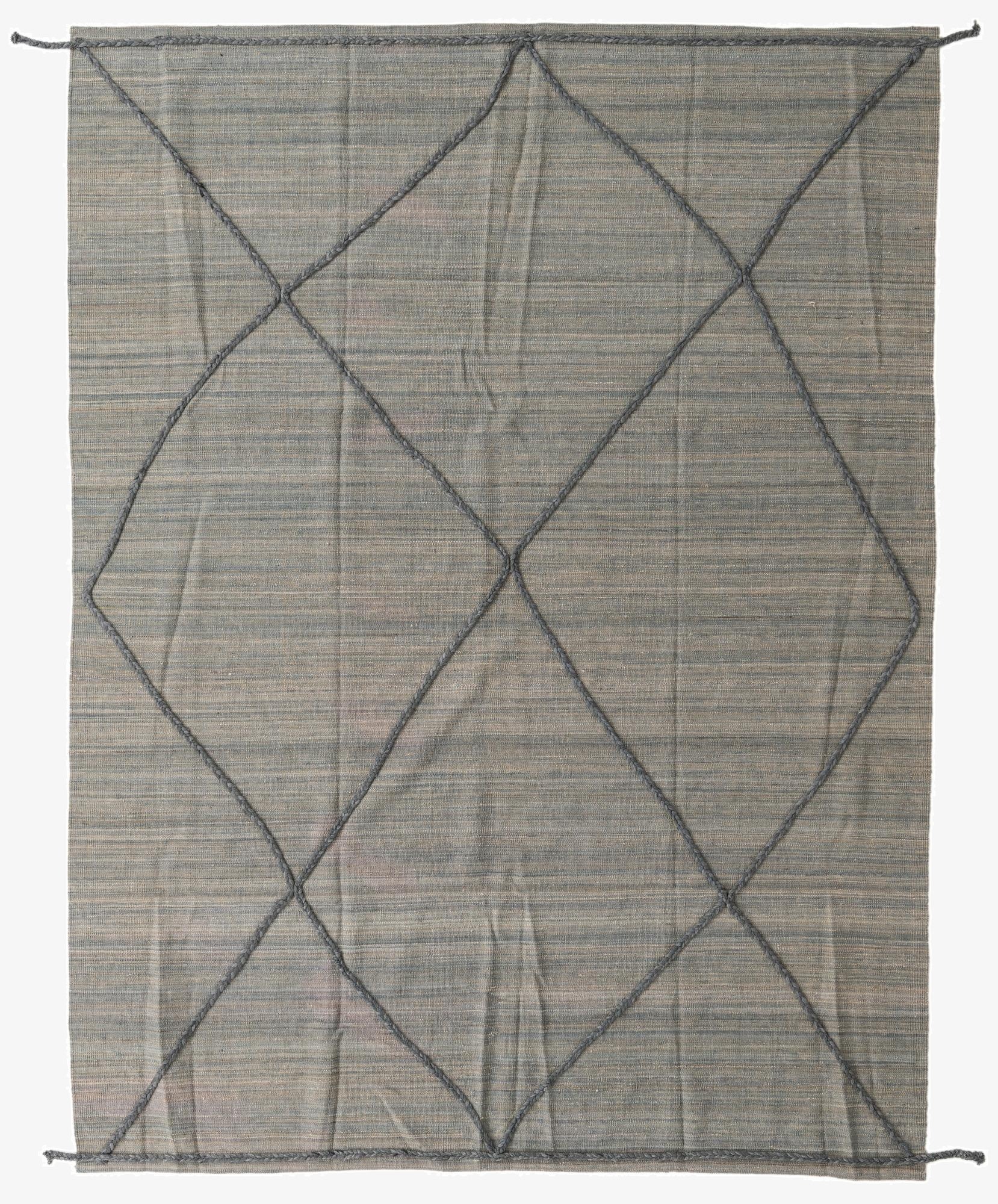 7' 4 x 9' 9  Hand Knotted Moroccan Wool Rug