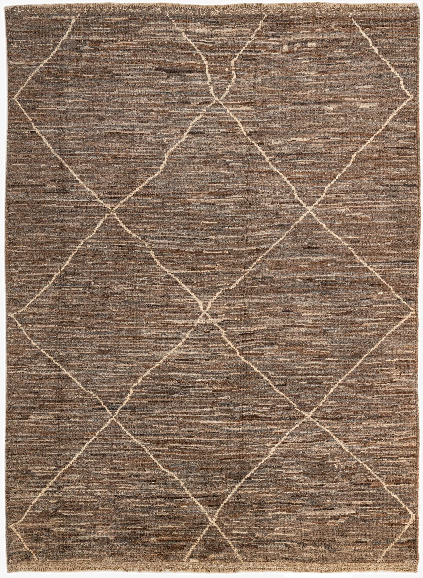 5' 11 x 7' 11  Hand Knotted Moroccan Wool Rug