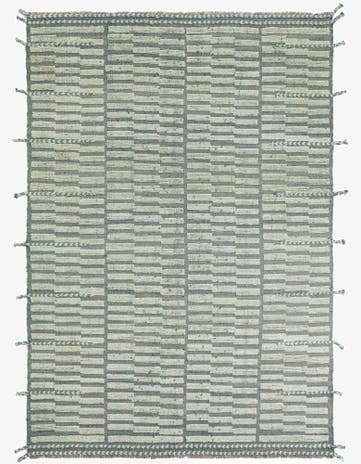 5' 9 x 8' 2 Hand Knotted Moroccan Wool Rug