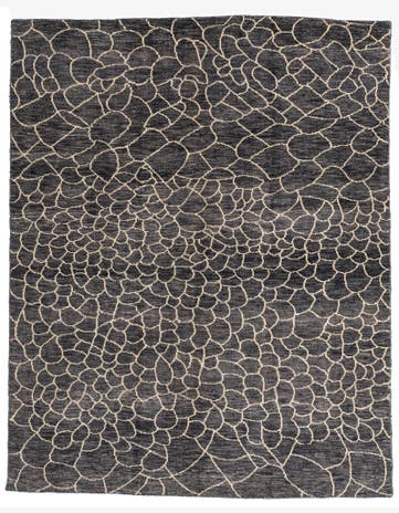 8' x 10' Hand Knotted Moroccan Wool Rug