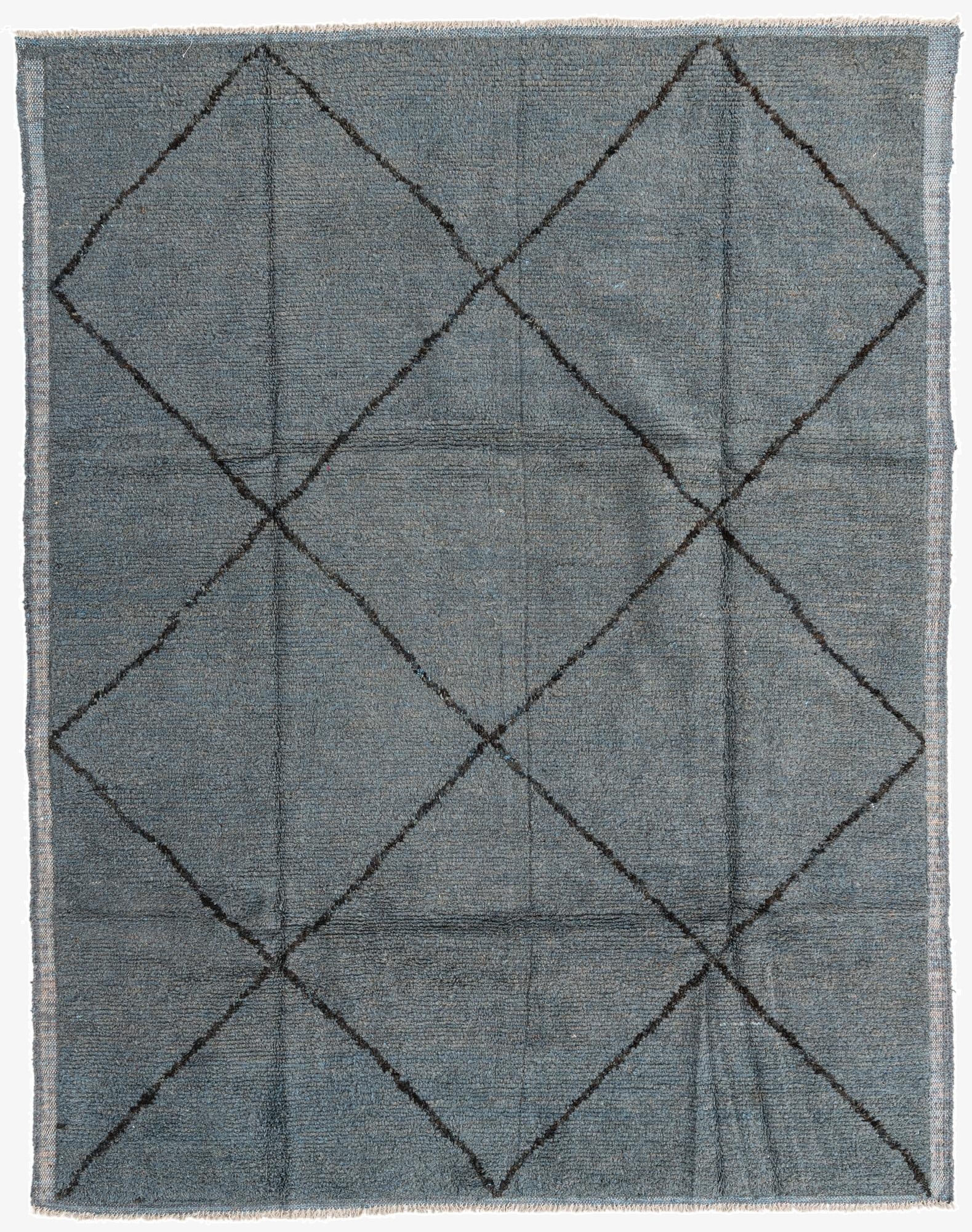 7' 10 x 10' 1  Hand Knotted Moroccan Wool Rug