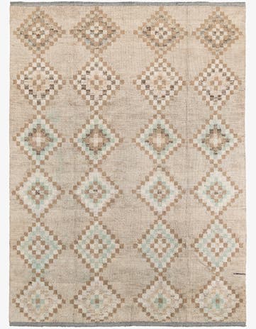 7' 9 x 10' 4 Hand Knotted Moroccan Wool Rug
