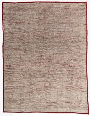 9' 6 x 12' 5 Hand Knotted Moroccan Wool Rug
