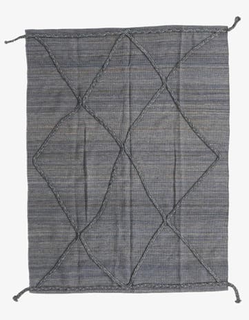 4' 3 x 5' 8 Hand Knotted Moroccan Wool Rug