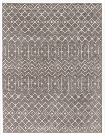 Gray Moroccan Trellis Rug