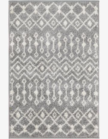 Gray Moroccan Trellis Rug