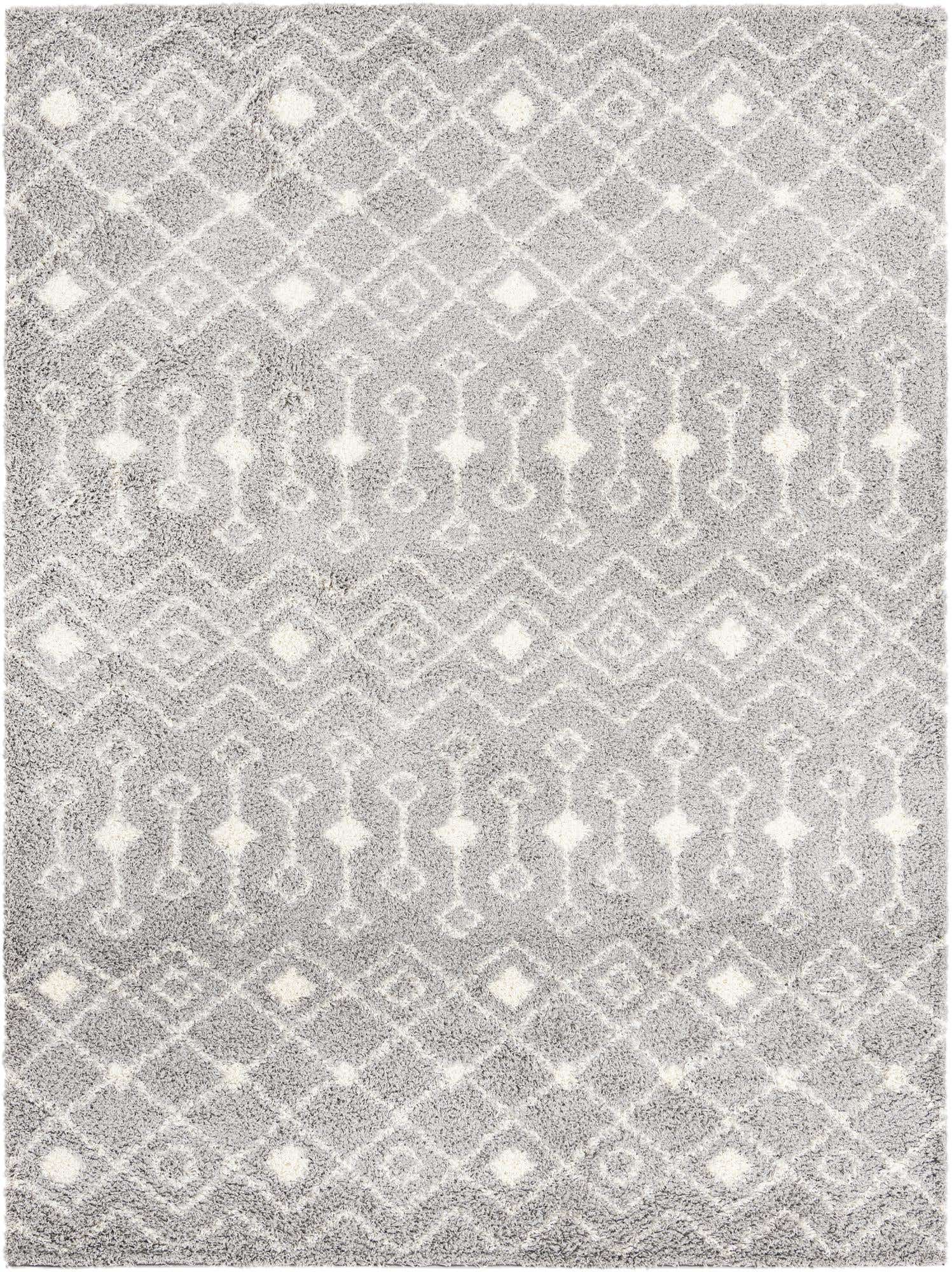 9' x 12' Moroccan Trellis Shag Rug