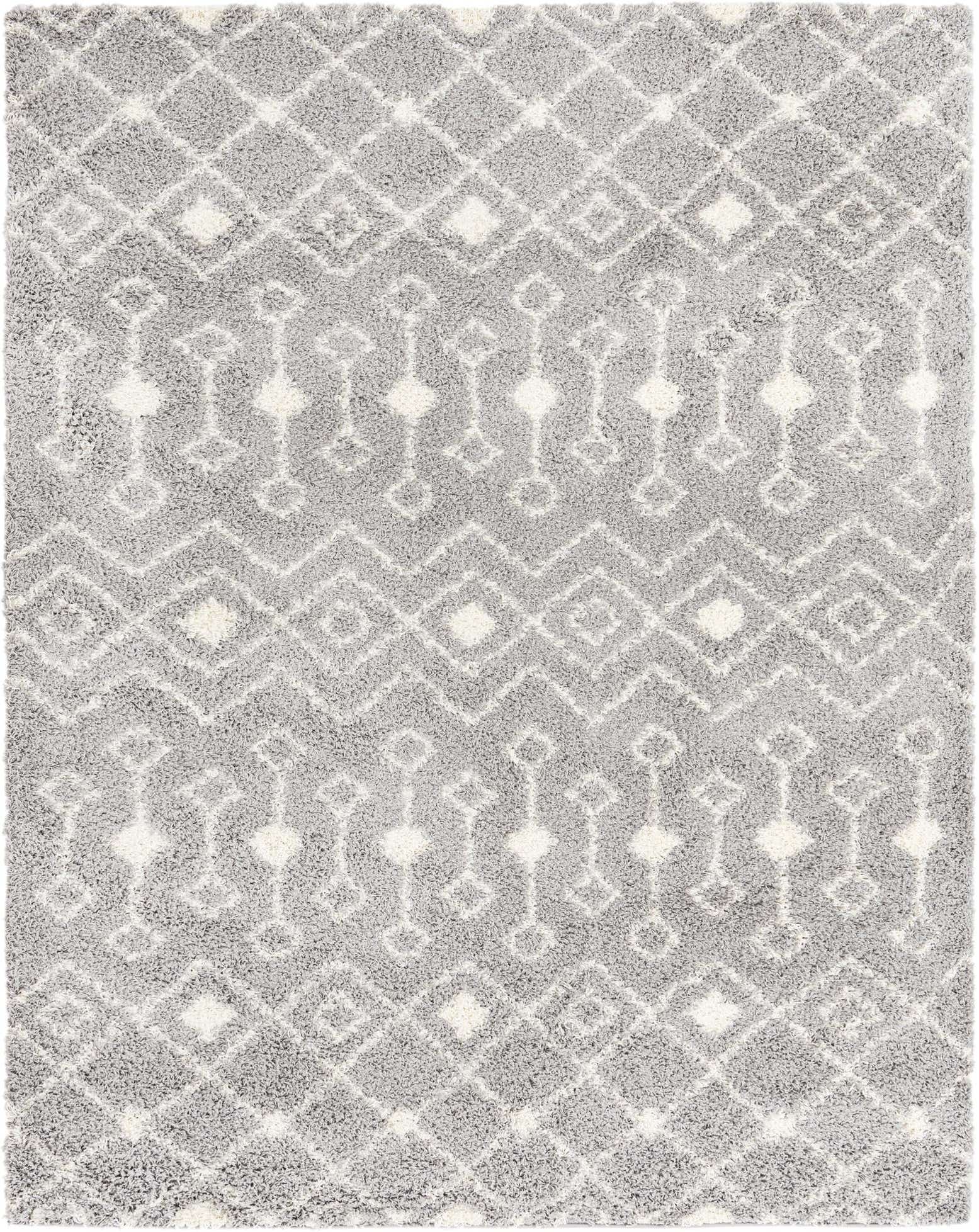 7' 10 x 10' Moroccan Trellis Shag Rug