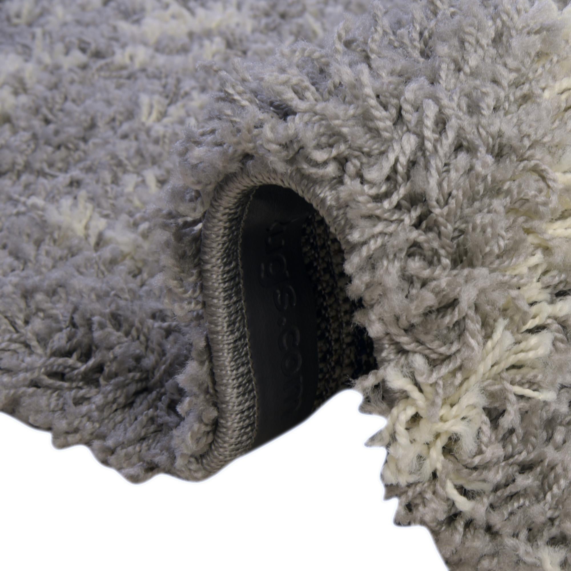 Custom Gray Moroccan Trellis Shag Rug