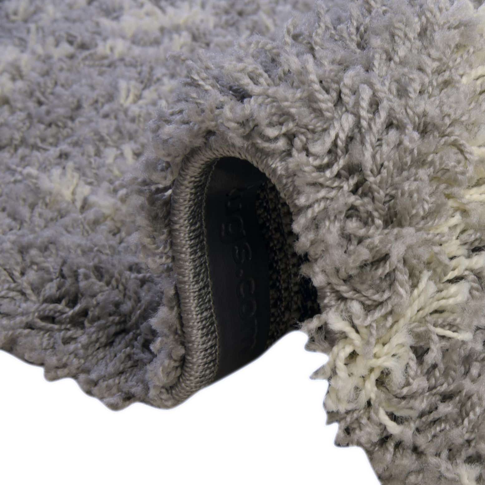 Custom Gray Moroccan Trellis Shag Rug