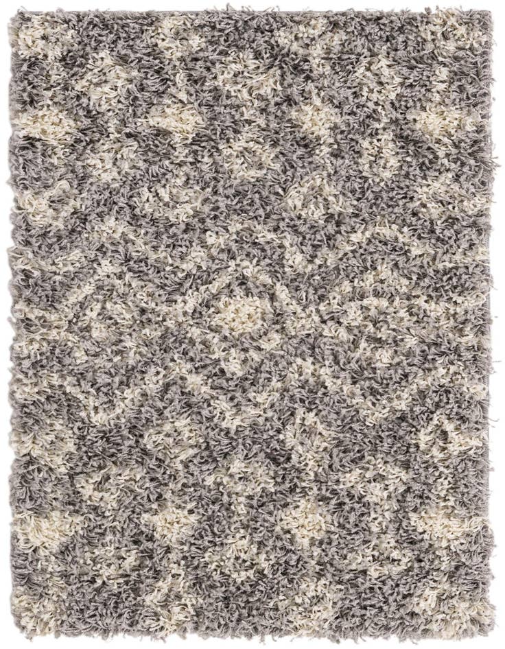 Detail image of 2' x 3' Moroccan Trellis Shag Rug