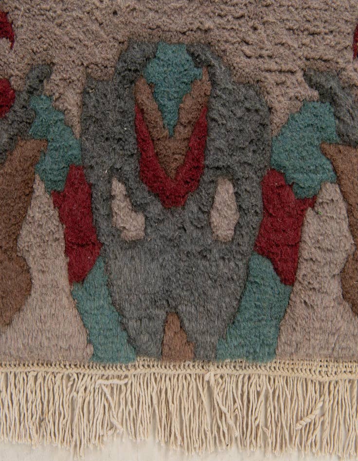 Detail image of 4' 2 x 6' 1  Hand Knotted Nepal Wool Rug
