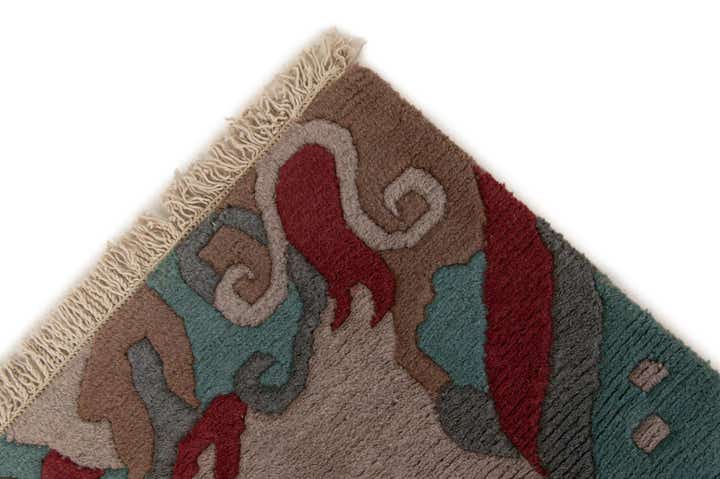 4' 2 x 6' 1 Hand Knotted Nepal Wool Rug