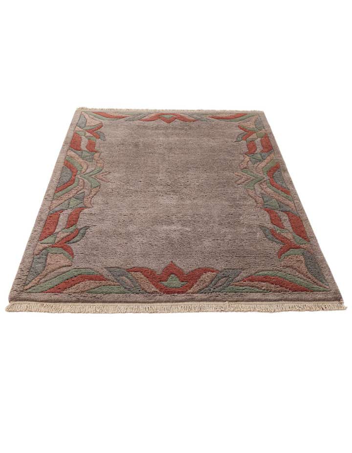 4' x 6' Hand Knotted Nepal Wool Rug