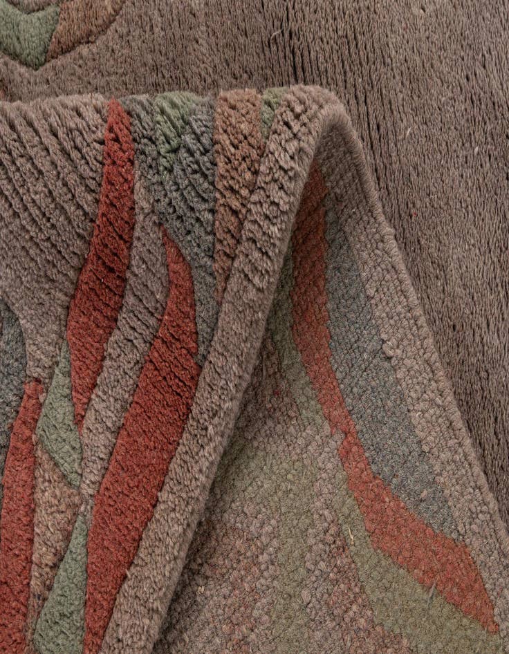 Detail image of 4' x 6'  Hand Knotted Nepal Wool Rug