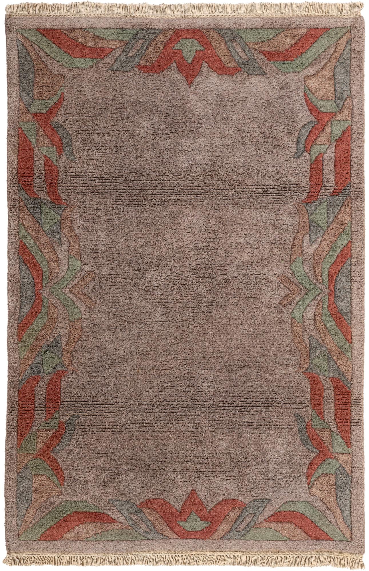 4' x 6' Hand Knotted Nepal Wool Rug