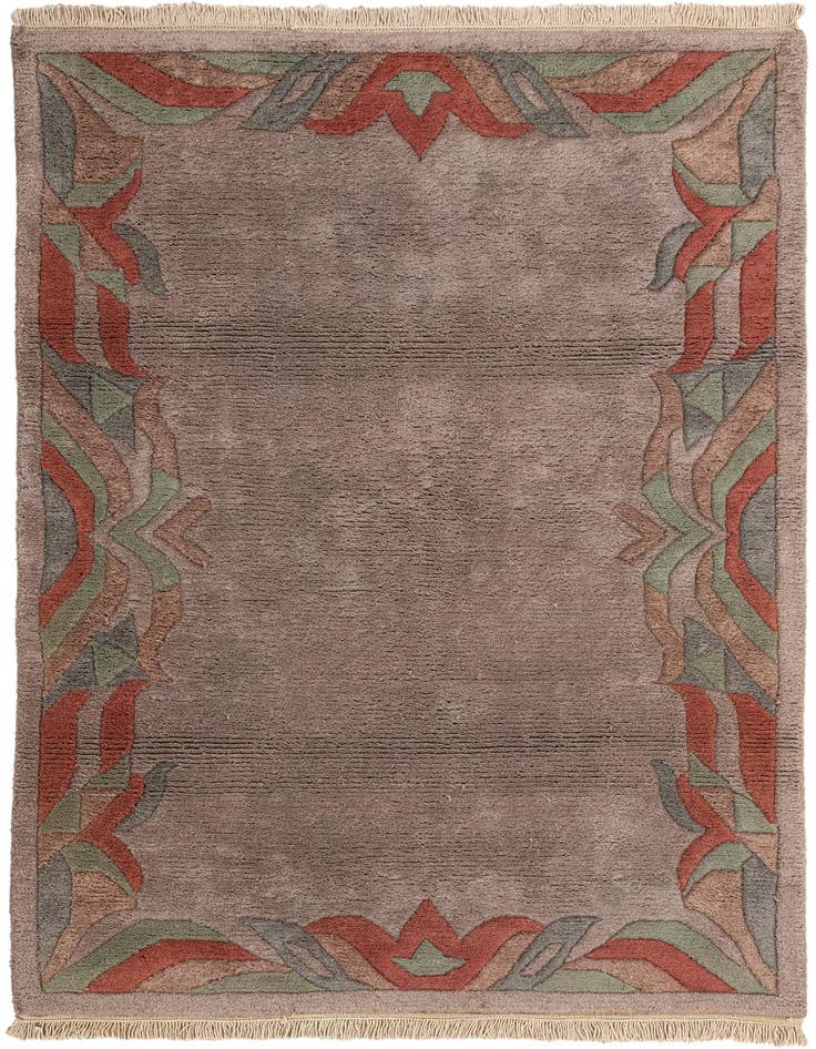 Detail image of 4' x 6' Hand Knotted Nepal Wool Rug