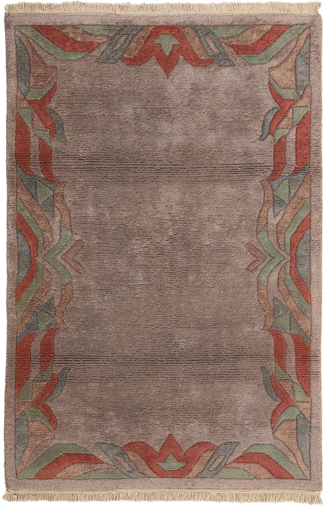 4' x 6' Hand Knotted Nepal Wool Rug