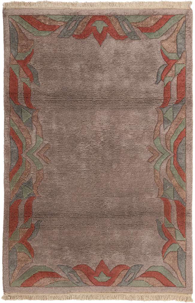 4' x 6' Hand Knotted Nepal Wool Rug