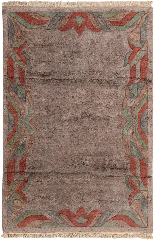 Detail image of 4' x 6' Hand Knotted Nepal Wool Rug