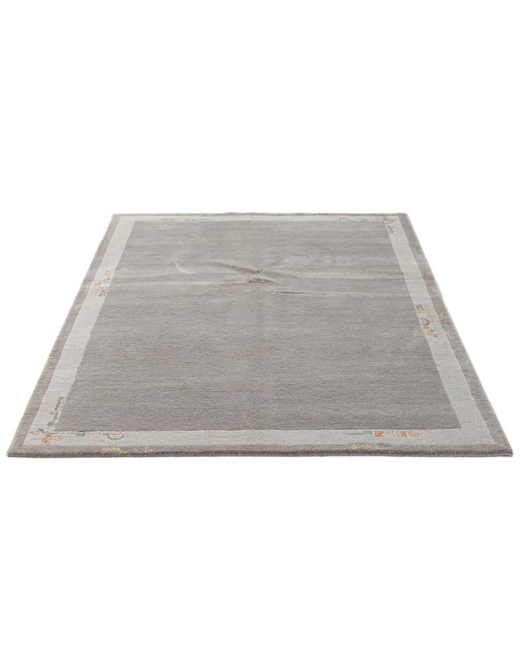 Detail image of 4' 8 x 6' 7 Hand Knotted Nepal Wool Rug